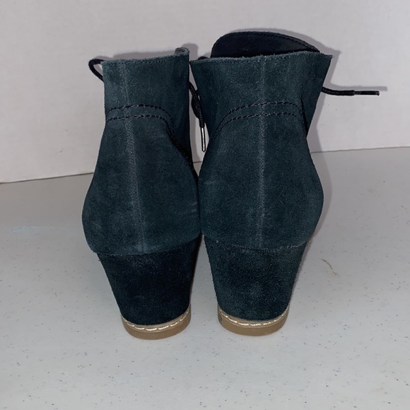 Bjorndal Black suede ladies booties, lace up, size 9 - Picture 5 of 6